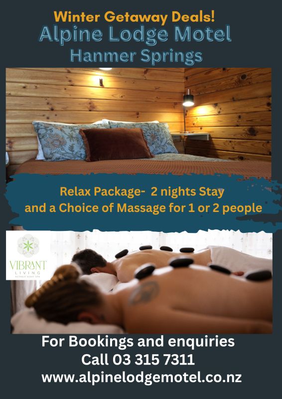 Relax package with chalet accommodation and massage choice